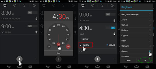 set apple music as alarm on android