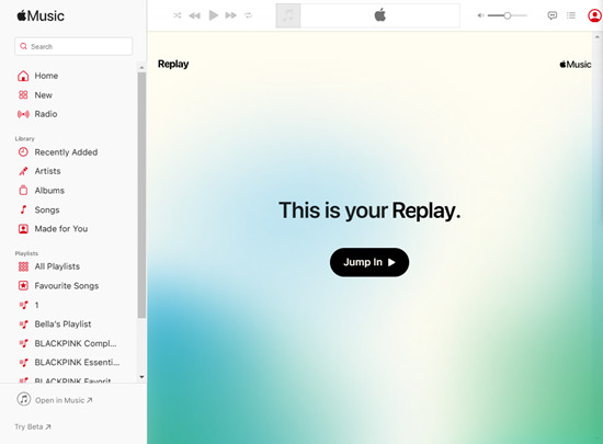 apple music web player this is your replay