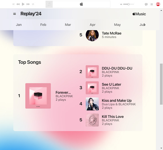 apple music web player top songs