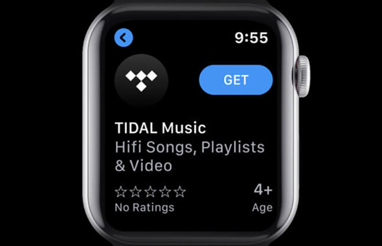 apple watch download tidal app from app store