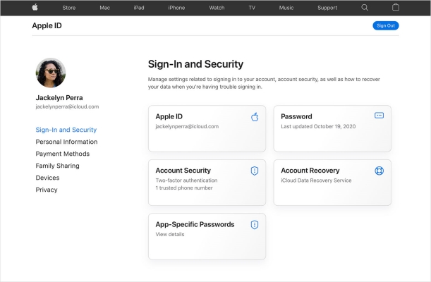 appleid sign in security