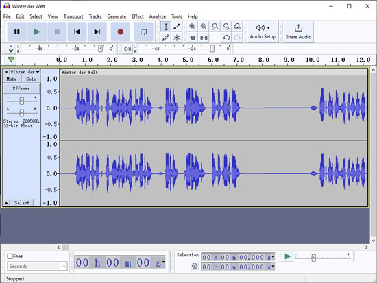 audacity mp3 chapter break