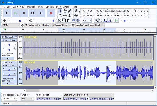 audacity audio recorder