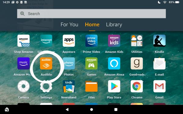 audible app for kindle fire