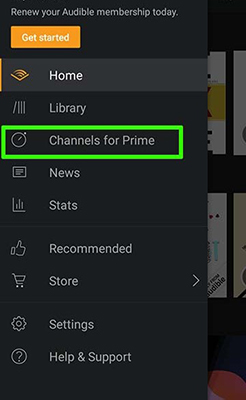 audible channels for prime