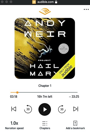 audible cloud player interface