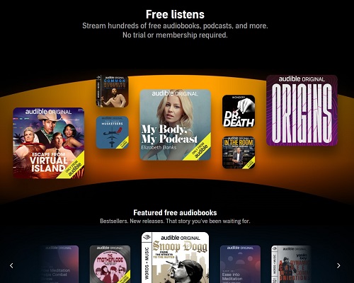 audible free listens page