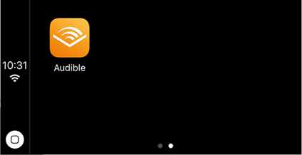 audible on carplay screen