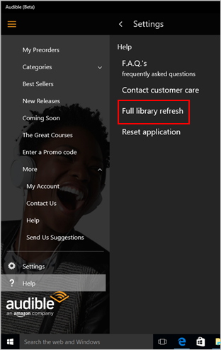 refresh audible library on mac