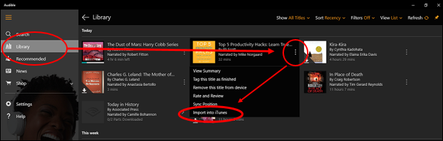 add audiobook to itunes on windows 10