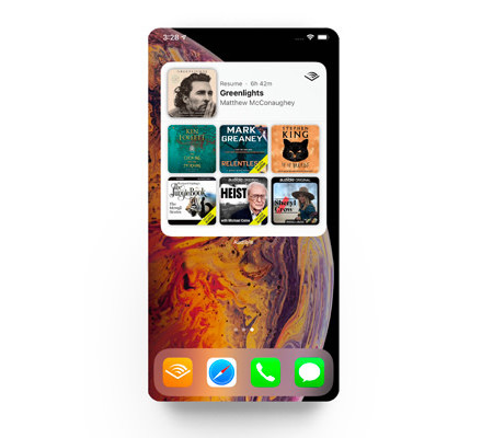 audible app widget