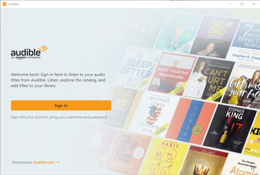 AudibleSync app on Windows 10
