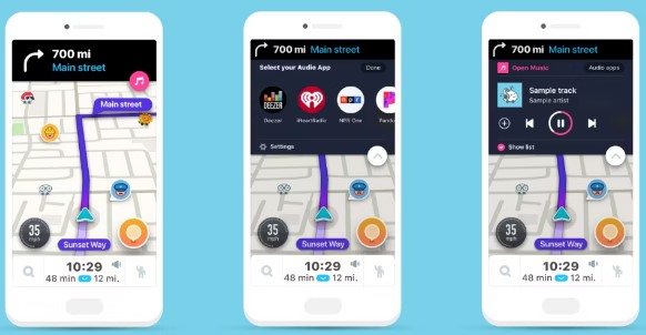 audio app on Waze