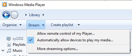 automatically allow devices to play my media