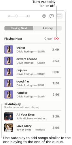 apple music autoplay end of queue
