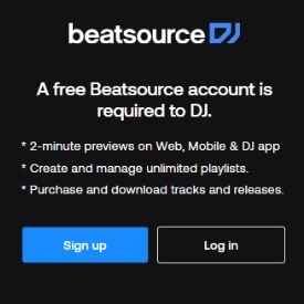 beatsource login
