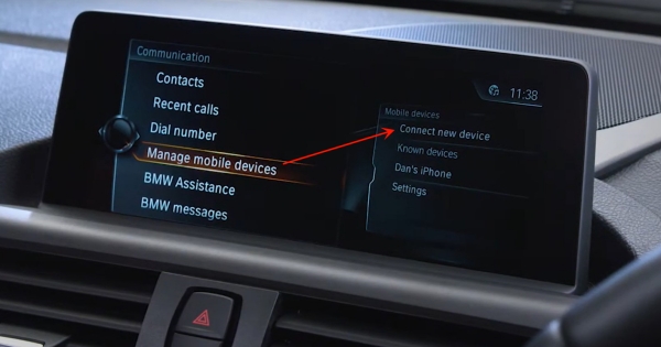bmw connect new device