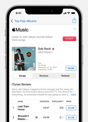 buy and download itunes music on ios devices
