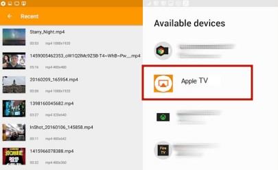 cast android to apple tv on cast to tv app