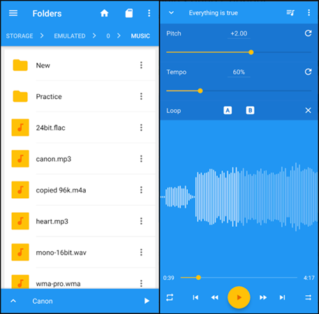 change spotify playback speed android