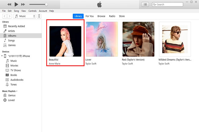 changed album art on itunes