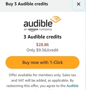 cheaper audible credits
