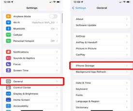 cheeck device storage ios