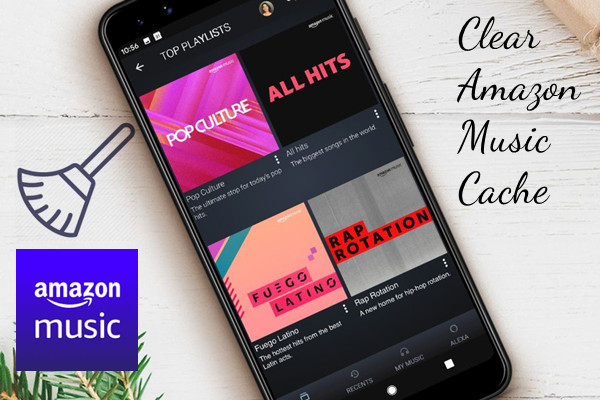 how to clear amazon music cache