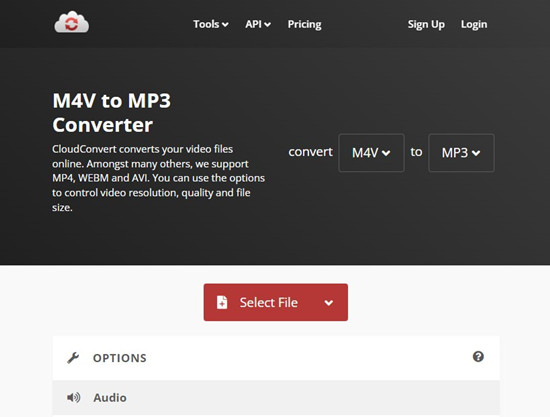 cloudconvert m4v to mp3 converter