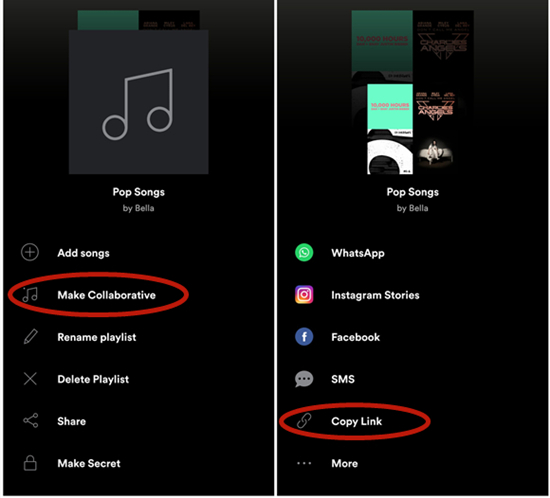 collaborative playlist mobile