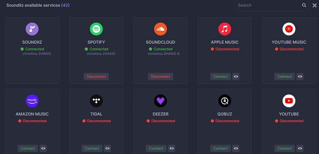 connect soundcloud and spotify on soundiiz