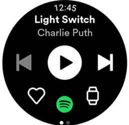 control spotify on galaxy watch