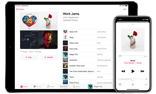 create a playlist on apple music