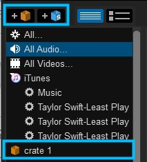 how to find Amazon Music in crates