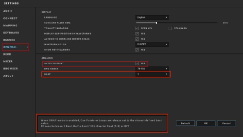dejuced ai dj setting