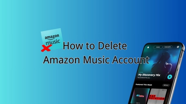 delete amazon music account