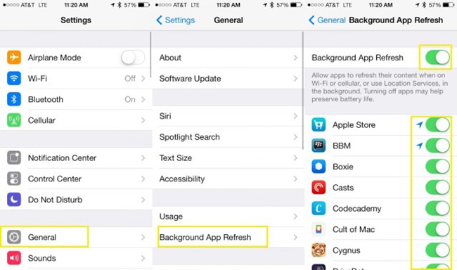 backgound app refresh