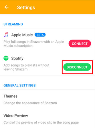 disconnect spotify