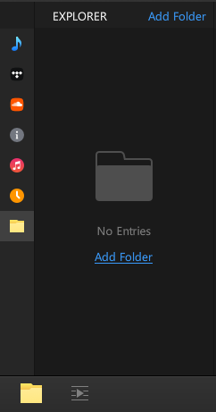 djay explorer add folder