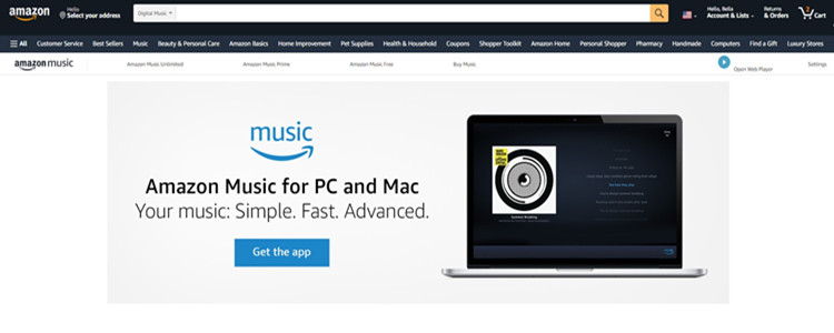 download Amazon Music for Windows 10