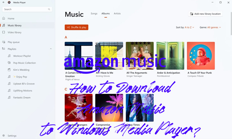 how to downaload Amazon Music to Windows Media Player