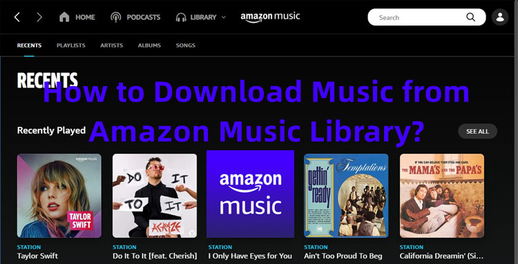 how to download music from amazon music library