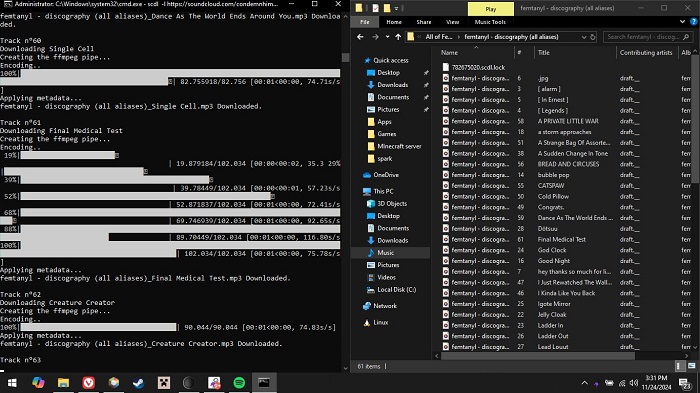 download soundcloud likes via scdl github