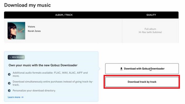 download track by track