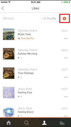 download tracks from soundcloud for offline listening
