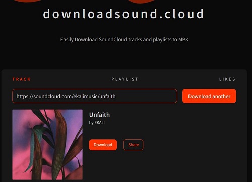 downloadsound user interface