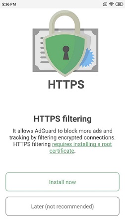 enable adguard https filtering