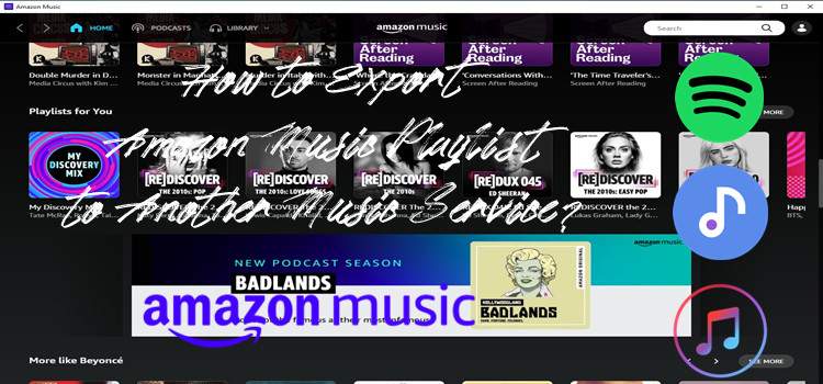 export amazon music playlist
