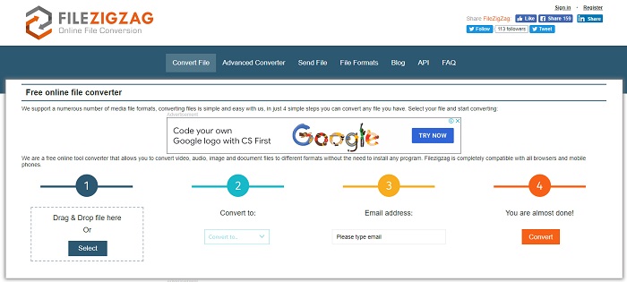 filezigzag online converter