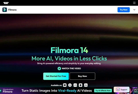 filmora web